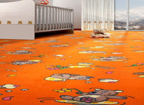 موکت طرح دار اتاق کودک؛ دخترانه پسرانه 2 طرح کارتنی عروسکی