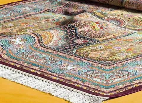 قیمت خرید فرش ابریشم ماشینی + عکس