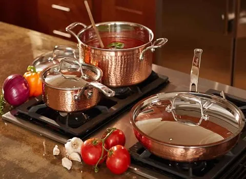 ظروف مسی ترکیه؛ رنگ روشن درخشان سبک انتقال گرمای مناسب