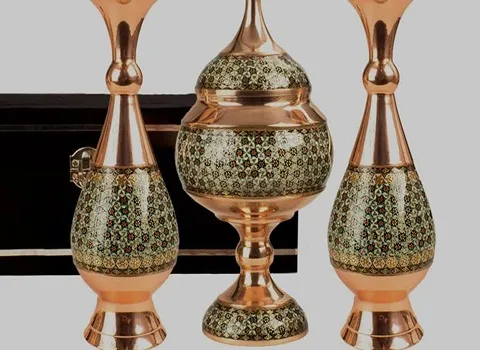 ظروف مسی طرح خاتم؛ دست ساز ماشینی تقویت سیستم ایمنی بدن