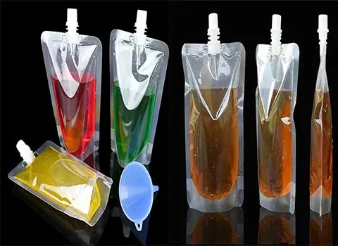 نایلون بسته بندی مایعات؛ پلی اتیلن ضخیم انعطاف پذیر 2 سایز کوچک بزرگ