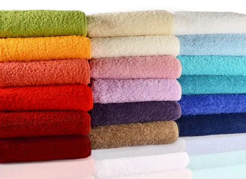 حوله دستی ضخیم؛ دورو عدم پرزدهی 3 رنگ آبی قهوه ای سفید