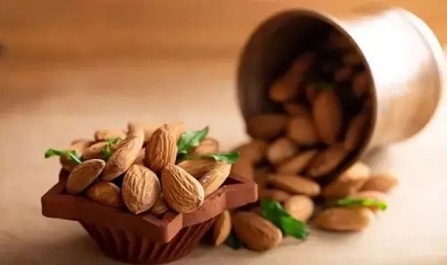 مغز بادام درختی؛ خشکبار خوشمزه ساده نمکی بو داده almonds