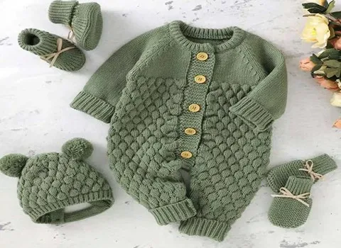 ست لباس بافتنی نوزادی پسرانه + بهترین قیمت خرید