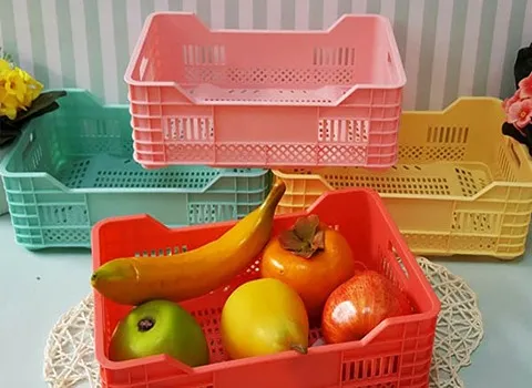 سبد پلاستیکی میوه تهران؛ دربدار بدون درب 2 مدل مستطیلی مربع