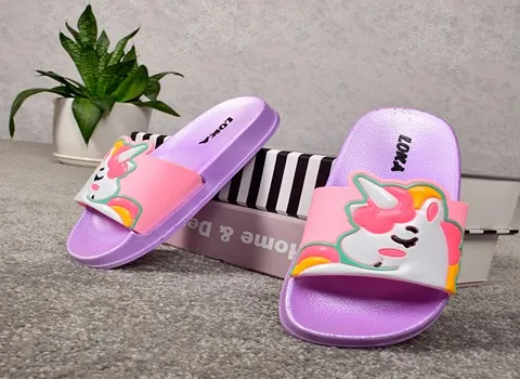 دمپایی یونیکورن؛ سیلیکونی عروسکی جلو باز کفی انعطاف پذیر Unicorn