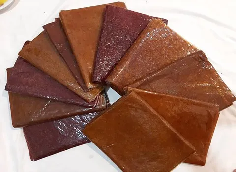 لواشک خانگی چند میوه؛ صنعتی خانگی 4 طعم آلو سیب آلبالو زرشک