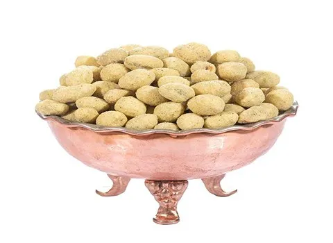 قیمت بادام زمینی روکش دار خام