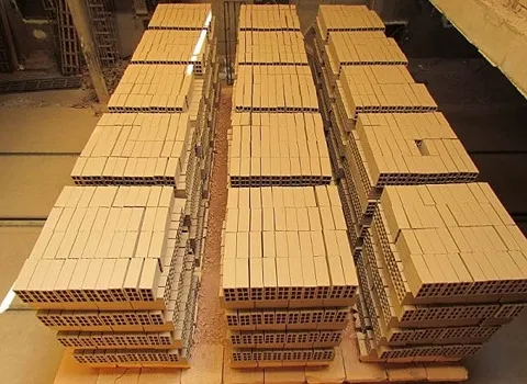 آجر سفال گلوگاه؛ تنوع ابعاد 1800 کیلوگرم کاربرد (پی ریز دیوار چینی)