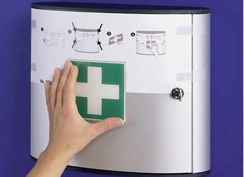 جعبه کمک های اولیه دیواری بزرگ؛ پلاستیکی فلزی 100*90 سانتی متری ایزوله