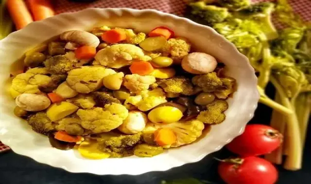 نحوه درست کردن ترشی مخلوط شیرازی