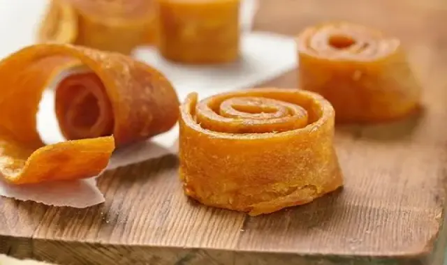 لواشک آلو زرد خانگی؛ تازه خشک 2 طعم ترش شیرین حاوی فیبر Antioxidants