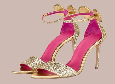 صندل مجلسی دخترانه پاشنه بلند؛ جلو بسته 3 رنگ صورتی قرمز آبی لژ دار