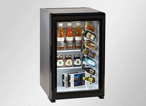 یخچال ویترینی مینی بار؛ کم جا فولادی عایق فومی موتور قوی