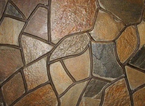 سرامیک طرح سنگ رودخانه ای؛ صاف برجسته مقاوم 2 کاربرد کفپوش دیوار پوش