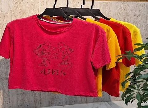 خرید تیشرت نیم تنه دخترانه + بهترین قیمت