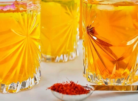 شربت زعفران لیمو؛ پتاسیم فولات 2 روش سرد گرم Sherbet