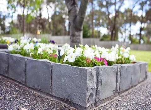 سنگ جدول بتنی؛ کوچه گرانیتی 2 رنگ سفید قرمز