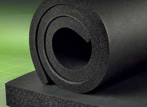 فوم الاستومری (عایق) روکش آلومینیومی رولی لوله ای تاسیسات سرمایشی Elastomer