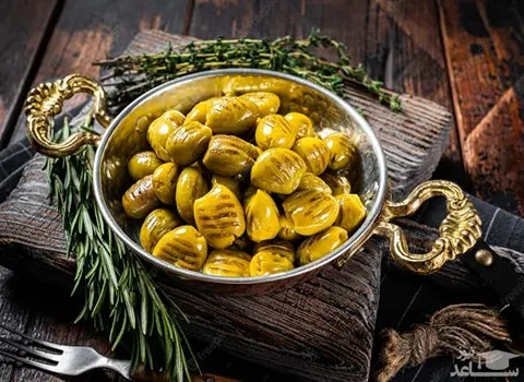 زیتون گریل شده؛ شور پرورده ارگانیک 2 نوع شیشه ای وکیوم