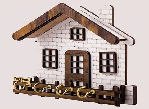 جاکلیدی شیک (اکسسوری) چوبی سنتی فانتزی ماندگاری بالا wall