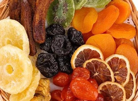 میوه خشک آبنباتی؛ چیپسی حبه ای 2 نوع ساده طعم دار