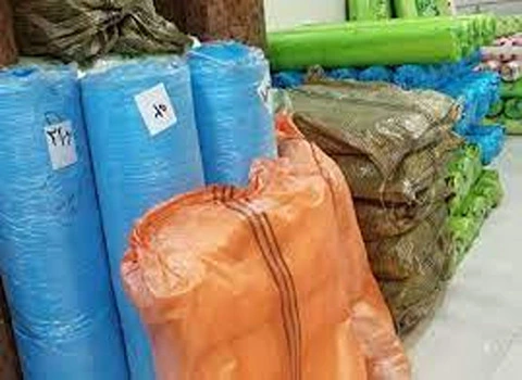 گونی پلاستیکی ساختمانی؛ نخ پلی پروپیلن ضدآب آفتاب نوع (زیپ دار رولی)