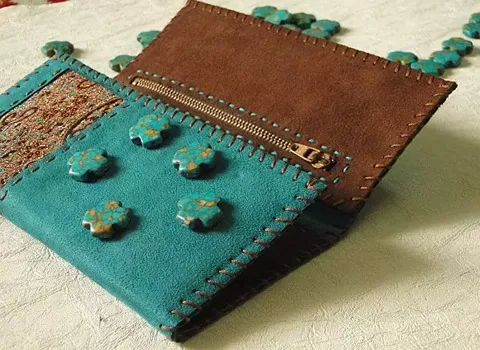 کیف پول چرم شترمرغ | خرید با قیمت ارزان