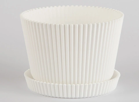 خرید و قیمت گلدان پلاستیکی سفید