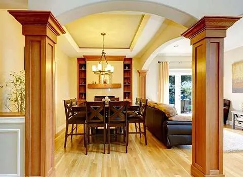 ام دی اف دور ستون؛ فایبر گلاس PVC مستحکم قطر 3 6 میلی متر