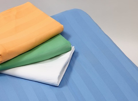 ملحفه تترون بیمارستانی؛ پلی استر پنبه ای ویسکوز رنگ سفید 100% بهداشتی