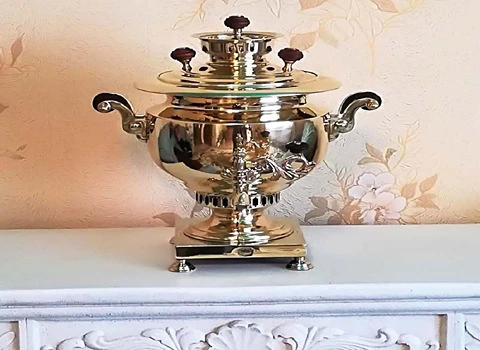 سماور گازی؛ ذغالی نفتی 2 جنس برنج استیل ضد زنگ براق