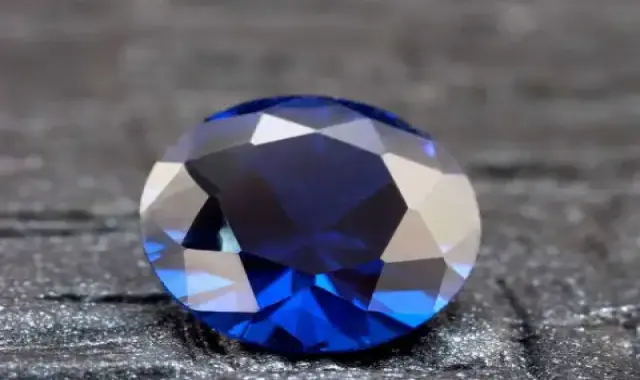 سنگ یاقوت کبود سیلان (سافایر آبی) شفاف مات 2 مدل بیضی دایره