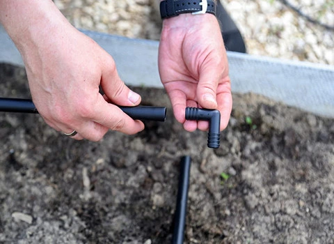 لوله آبیاری 16؛ پلی اتیلن انعطاف پذیر 3 مدل بارانی قطره ای معمولی