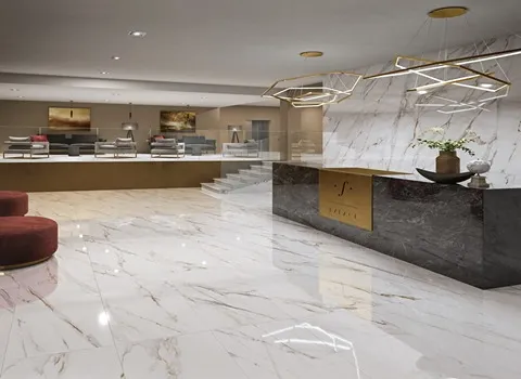 سنگ اسلب کف سالن؛ رگه دار لیمونیت کلریت هماتیت (60 60) ساده