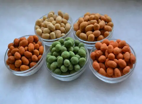 بادام زمینی طعم دار شده؛ پنیری فلفلی باربیکیو حاوی فیبر phosphorus