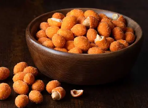 بادام زمینی روکش دار عمده؛ خام تفت داده وزن سنگین peanut