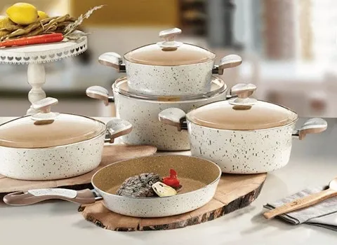 قابلمه تفلون تکی؛ درب دار دارای لایه آلومینیوم نچسب مناسب آشپزی Teflon