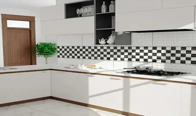 خرید کاشی دیوار آشپزخانه سفید با قیمت استثنایی