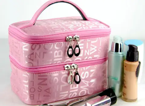 کیف لوازم آرایشی عروس؛ برزنتی پارچه ای طرح شیک bag