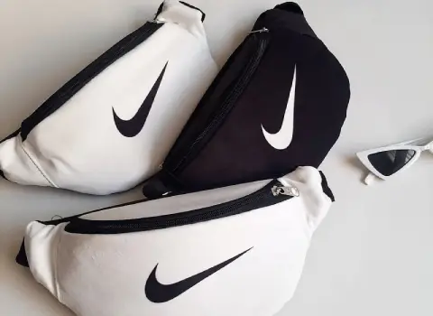 کیف کمری دخترانه سفید؛ چرمی پارچه ای پشمی (کوهنوردی ورزش)