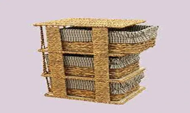 جاسیب زمینی پیازی حصیری؛ طبقاتی ساده کابینتی 2 سایز کوچک بزرگ