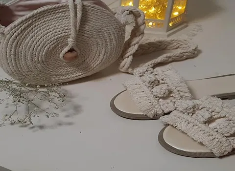 صندل مکرومه بچه گانه؛ زیره پلاستیکی چرم 3 مدل اسپرت بند دار گلدار