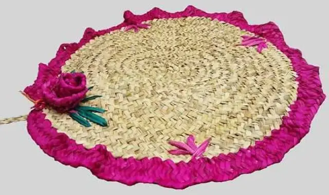 سفره حصیری بوشهر؛ الیاف طبیعی قابل شستشو (80 100) سانتی متر