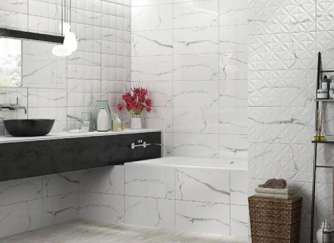 سرامیک کلکته سفید؛ ضدآب 2 نوع براق مات تک پخت