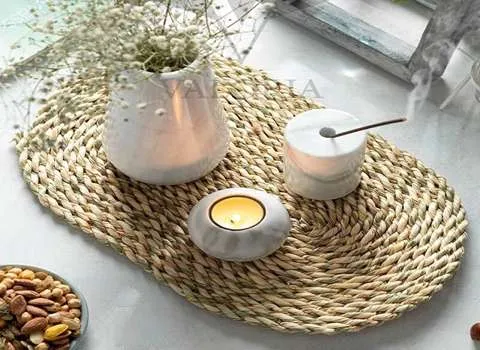 زیر گلدانی حصیری؛ پاکیزگی سطوح مدل گرد مربع مستطیلی (5*5 40*40)