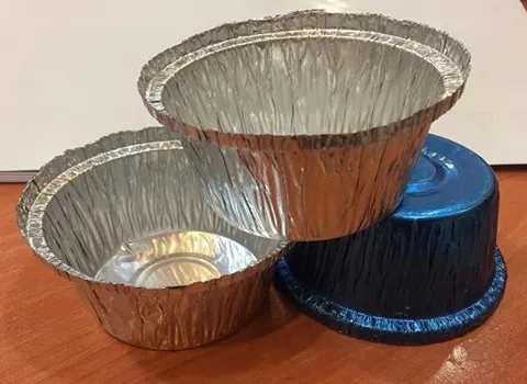 ظروف یکبار مصرف فویلی (آلومینیومی) 2 مدل مربعی دایره مناسب رستوران