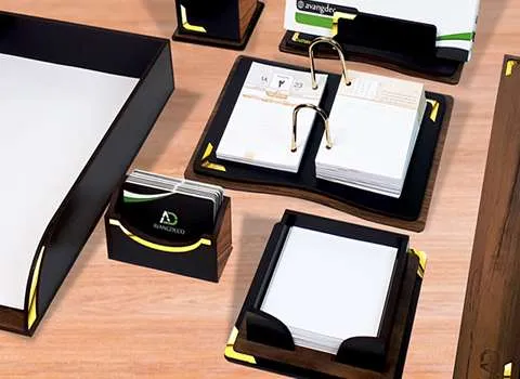 ست رومیزی جدید؛ چوبی چرمی پلاستیکی مقاوم مناسب اداره