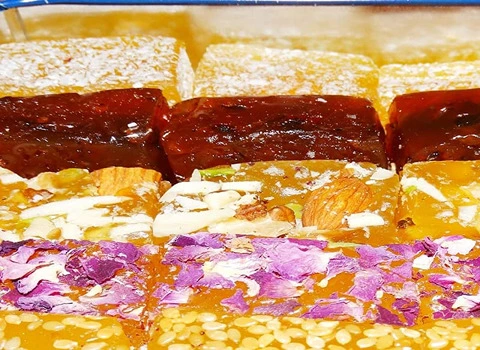 مسقطی لاری با گلوکز  + به سبک بازاری و خوشمزه