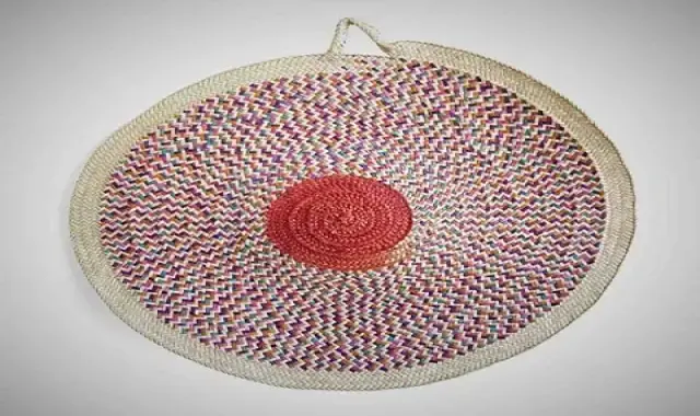 سفره حصیری شمالی؛ دایره ای بیضی دو مدل ریز بافت درشت بافت